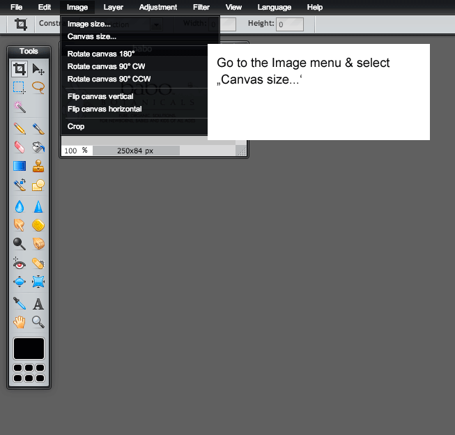 How To Change An Image s Canvas Size Using Pixlr Curious Light Design